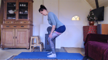 Les 3: Ontspanning in de liezen en Utkatasana